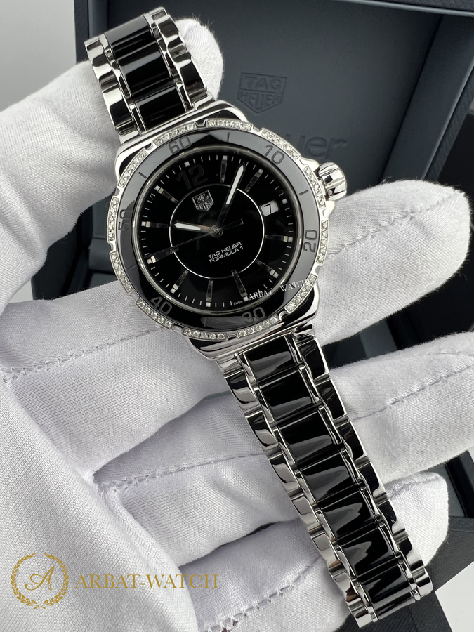 TAG Heuer Lady Carrera Formula 1 Diamonds 37 mm WAH1212.BA0859 - Швейцарские часы TAG Heuer Lady Carrera Formula 1 Diamonds 37 mm WAH1212.BA0859
