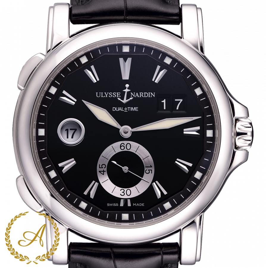 Ulysse Nardin Dual Time Black Dial 42 mm 243-55
