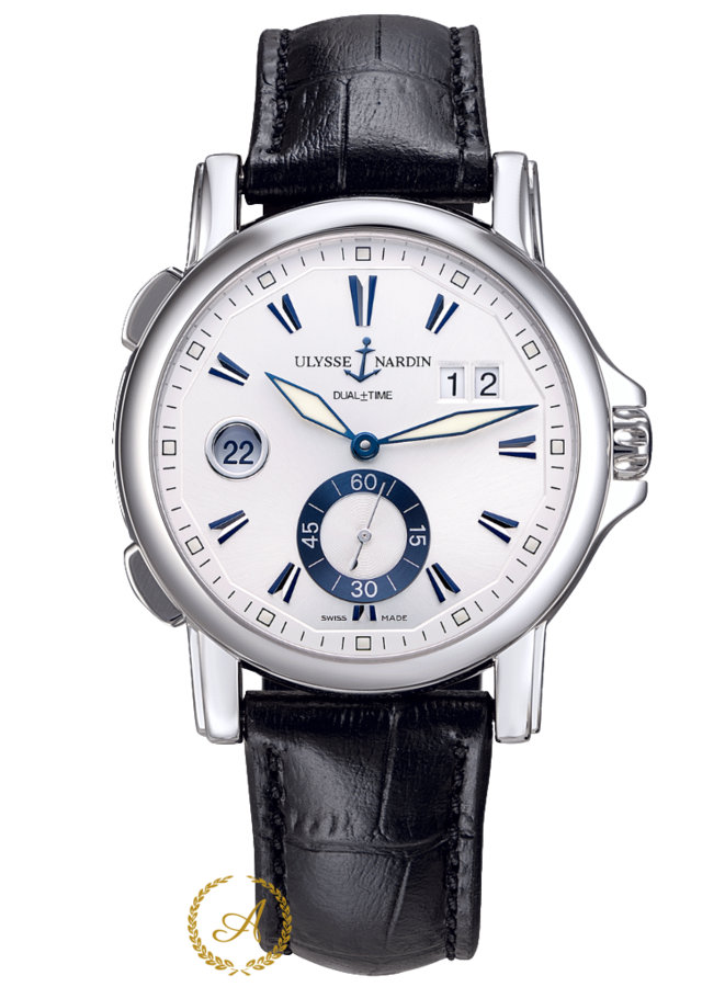 Ulysse Nardin Dual Time White Dial 42 mm 243-55 - Швейцарские часы Ulysse Nardin Dual Time White Dial 42 mm 243-55