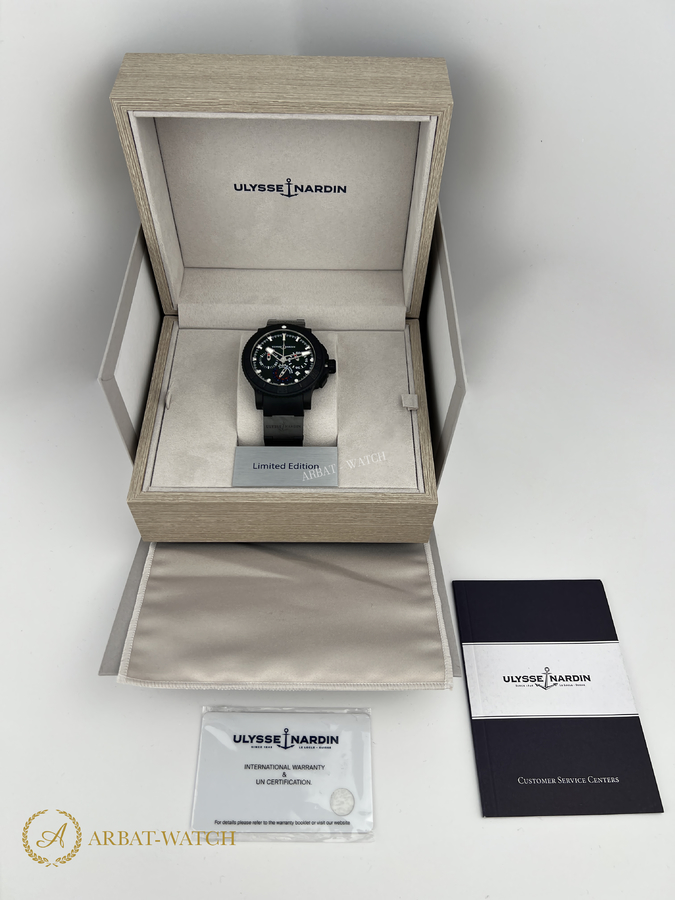 Ulysse Nardin Marine Diver Black Sea Chronograph 45,8 mm - Швейцарские часы Ulysse Nardin Marine Diver Black Sea Chronograph 45,8 mm