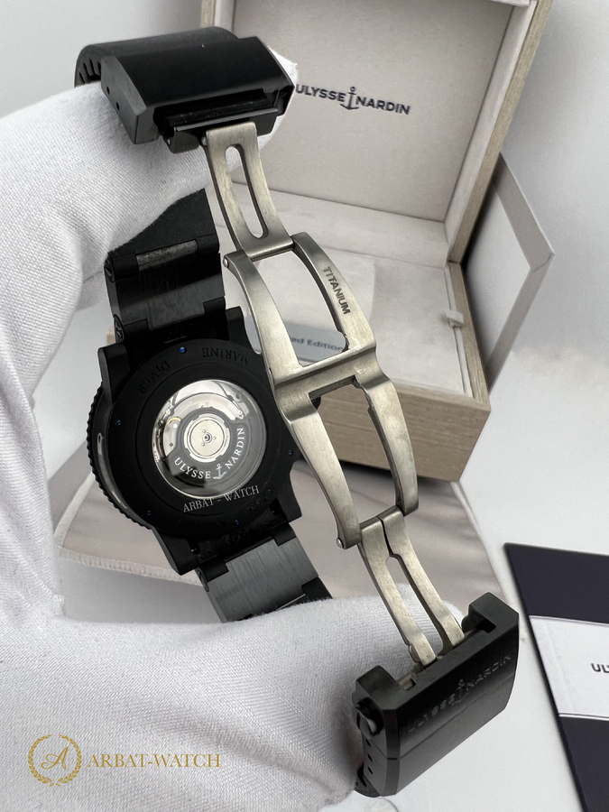 Ulysse Nardin Marine Diver Black Sea Chronograph 45,8 mm - Швейцарские часы Ulysse Nardin Marine Diver Black Sea Chronograph 45,8 mm