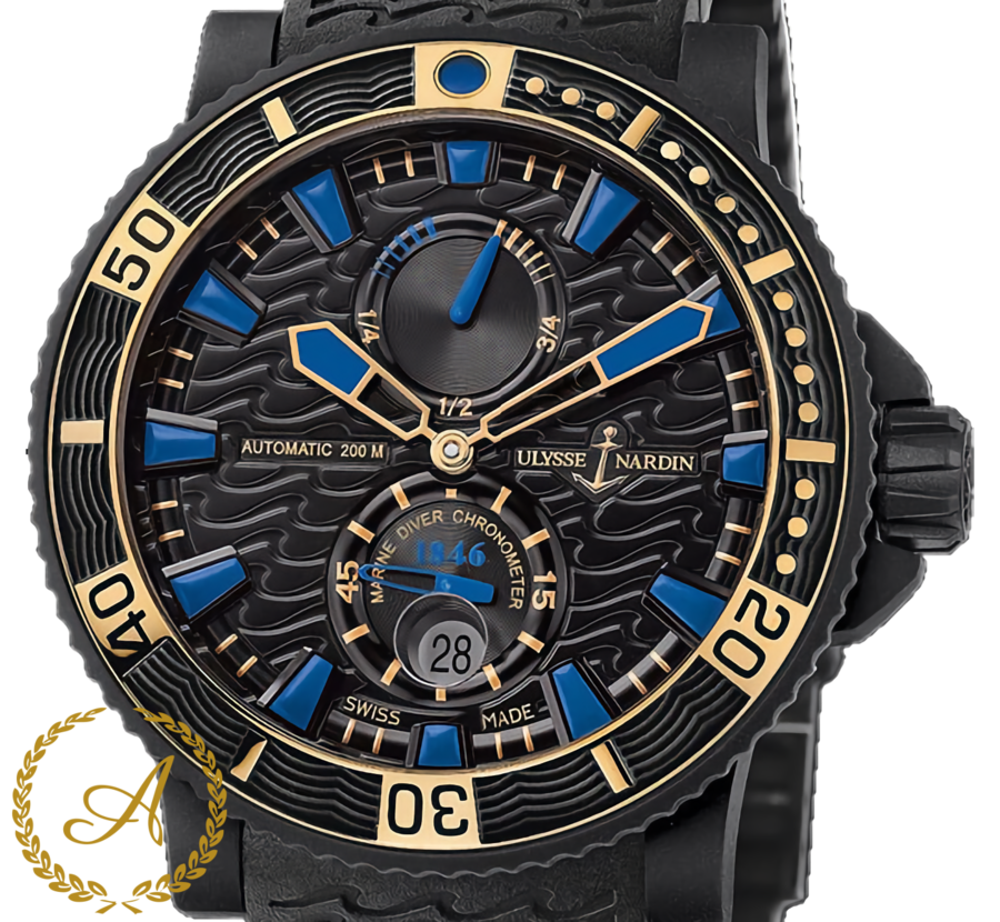 Ulysse Nardin Maxi Marine Diver Black Sea 45,8 mm 263-92LE-3C - Швейцарские часы Ulysse Nardin Maxi Marine Diver Black Sea 45,8 mm 263-92LE-3C
