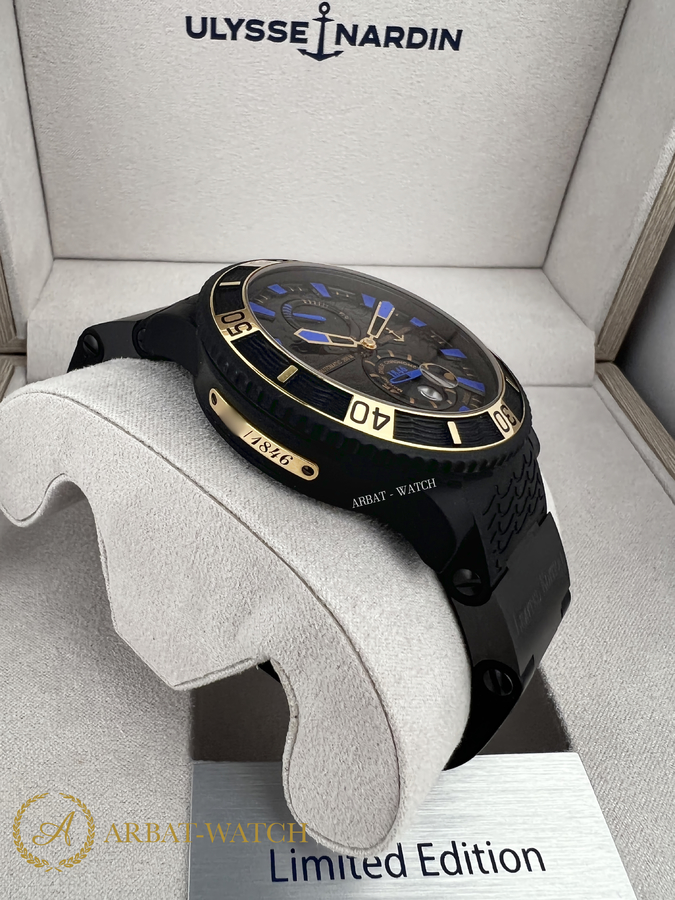 Ulysse Nardin Maxi Marine Diver Black Sea 45,8 mm 263-92LE-3C - Швейцарские часы Ulysse Nardin Maxi Marine Diver Black Sea 45,8 mm 263-92LE-3C