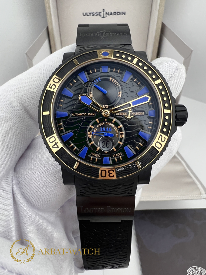 Ulysse Nardin Maxi Marine Diver Black Sea 45,8 mm 263-92LE-3C - Швейцарские часы Ulysse Nardin Maxi Marine Diver Black Sea 45,8 mm 263-92LE-3C