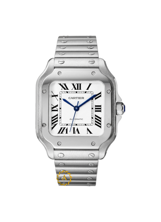 Cartier Santos De Cartier Medium Automatic Silver Opal Dial 41,9 x 35,1 mm WSSA0029