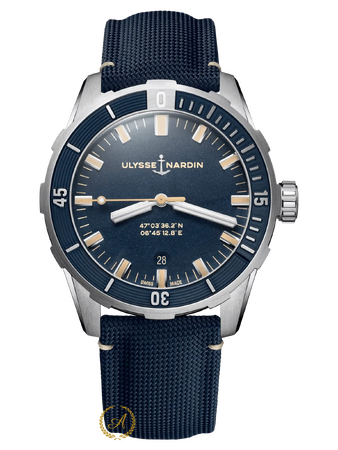 Часы Ulysse Nardin Marine Diver Blue Dial 42 мм 8163-175/93 - Швейцарские часы Часы Ulysse Nardin Marine Diver Blue Dial 42 мм 8163-175/93