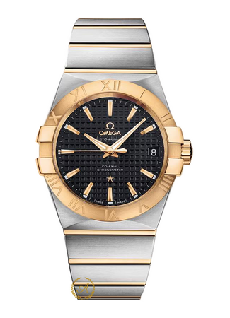 Omega Constellation Automatic Bicolor Yellow Gold Black Dial 38 mm - Швейцарские часы Omega Constellation Automatic Bicolor Yellow Gold Black Dial 38 mm