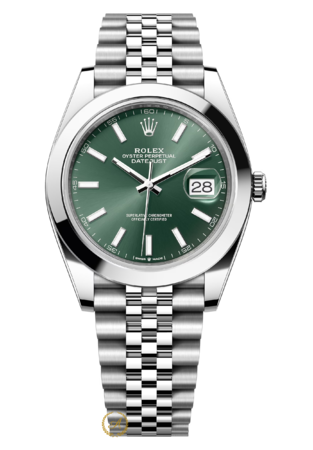 Rolex Datejust 41 mm 126300 Mint Dial Jubilee - Швейцарские часы Rolex Datejust 41 mm 126300 Mint Dial Jubilee