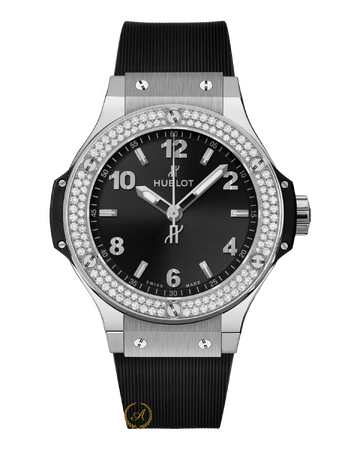 Hublot Big Bang Steel Black Diamonds 38 mm 361.SX.1270.RX.1104 - Швейцарские часы Hublot Big Bang Steel Black Diamonds 38 mm 361.SX.1270.RX.1104