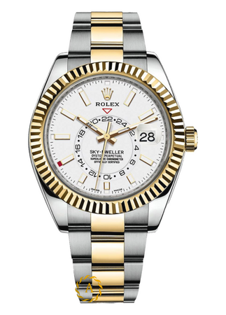 Rolex Sky-Dweller 42 mm Yellow Rolesor Intense White DIal 326933 