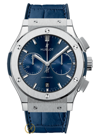 Hublot Classic Fusion Chronograph Titanium Blue 45 mm 521.NX.7170.LR