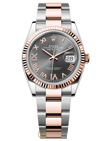 Rolex Datejust 36 mm 126231 Grey Dial Everose Rolesor