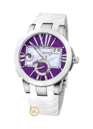 Ulysse Nardin Executive Dual Time Lady Purple Diamonds Dial 40 mm 243-10