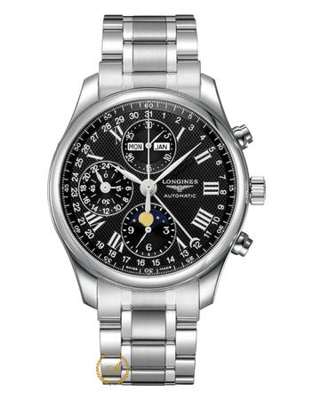 Longines Master Collection Moon-Phase 42 Mm Black Dial L2.773.4.51.6